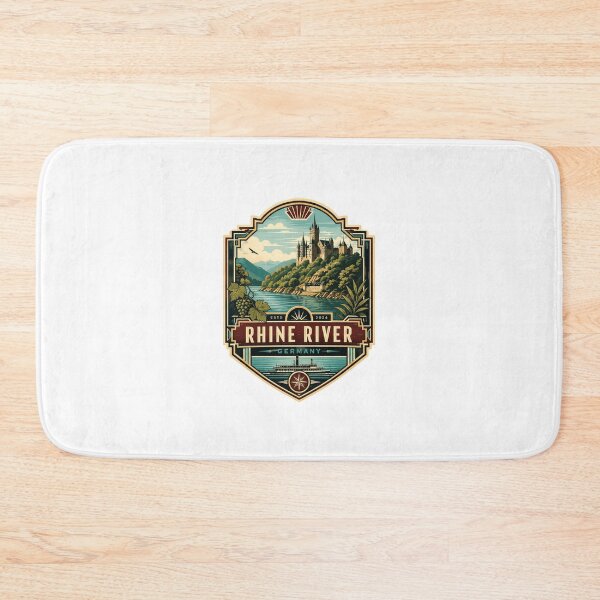 Item preview, Rhine River Germany Travel Landmark Souvenir designed and sold by Star3NowForMe.