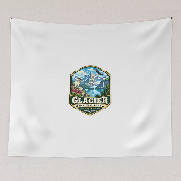 Item preview, Glacier National Park Montana Hiker Traveler Outdoors Nature designed and sold by Simsimah26Parks.