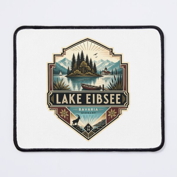 Item preview, Lake Eibsee Bavaria Germany Travel Mountains Nature designed and sold by Star3NowForMe.