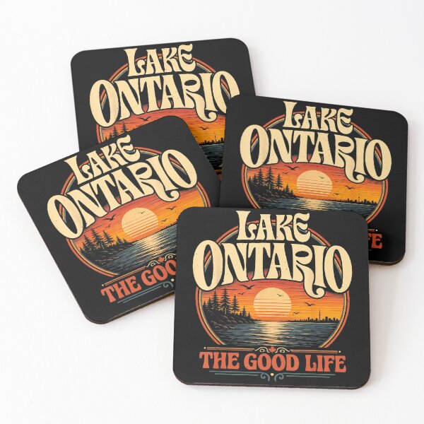 Item preview, Lake Ontario The Good Life Vintage Sunset designed and sold by VioletNance.