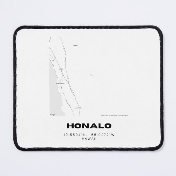 Item preview, Honalo Hawaii Map | Minimalist Big Island Location Design designed and sold by RM-Journey.