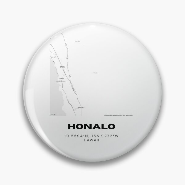 Item preview, Honalo Hawaii Map | Minimalist Big Island Location Design designed and sold by RM-Journey.