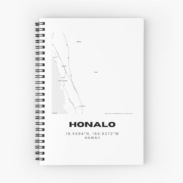 Item preview, Honalo Hawaii Map | Minimalist Big Island Location Design designed and sold by RM-Journey.
