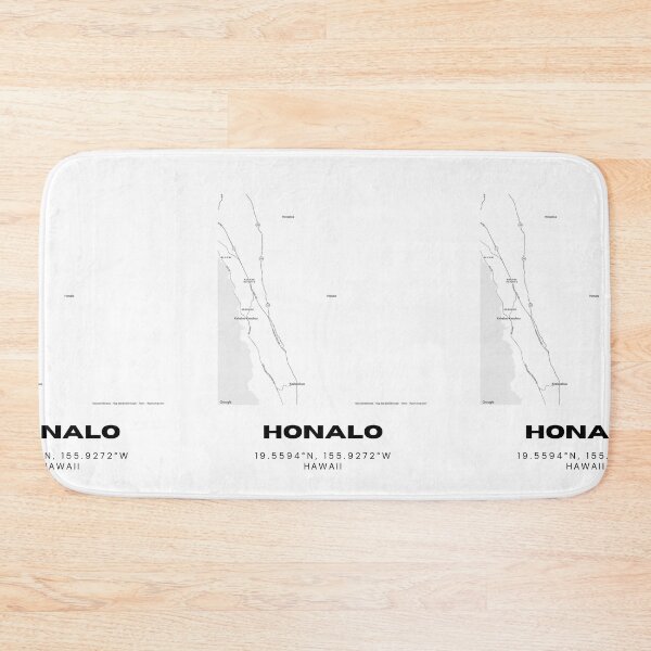 Item preview, Honalo Hawaii Map | Minimalist Big Island Location Design designed and sold by RM-Journey.
