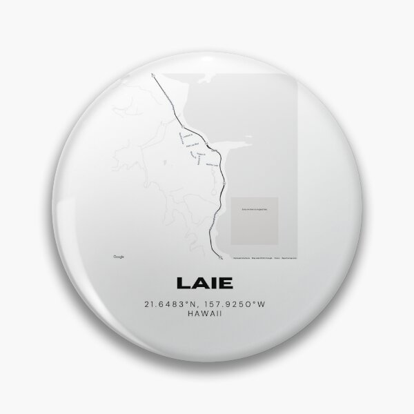 Item preview, Laie Hawaii Map | Minimalist North Shore Oahu Location Design designed and sold by RM-Journey.