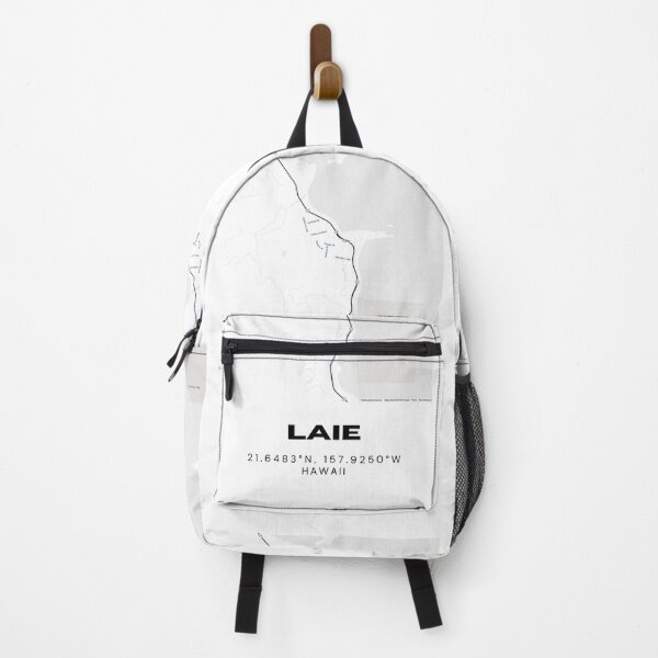 Artikelvorschau, Karte von Laie, Hawaii | Minimalistisches Standortdesign an der Nordküste von Oahu entworfen und verkauft von RM-Journey.