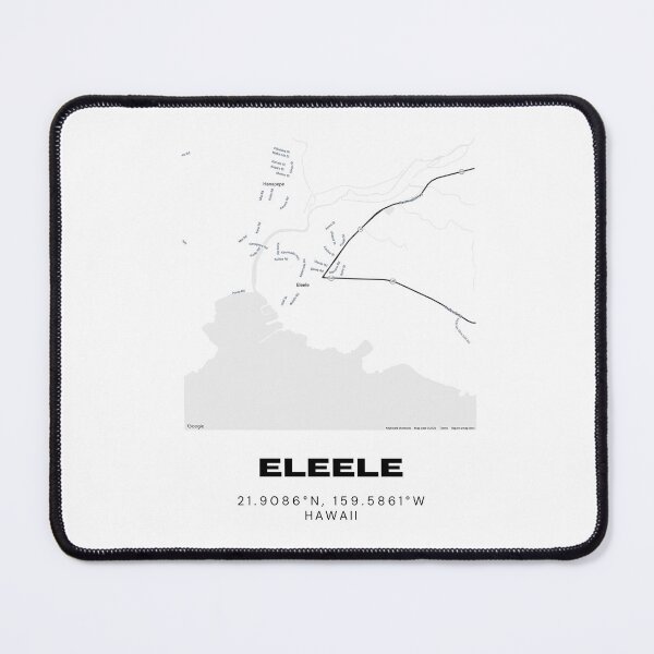 Item preview, Eleele Kauai Map | Minimalist West Kauai Location Design designed and sold by RM-Journey.