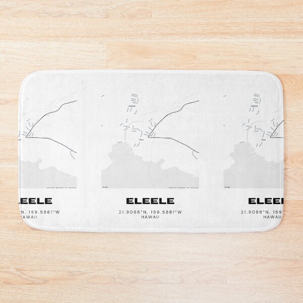Item preview, Eleele Kauai Map | Minimalist West Kauai Location Design designed and sold by RM-Journey.