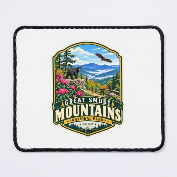 Item preview, Great Smoky Mountains National Park Est. 1934 Hiking Traveler Souvenir designed and sold by Simsimah26Parks.