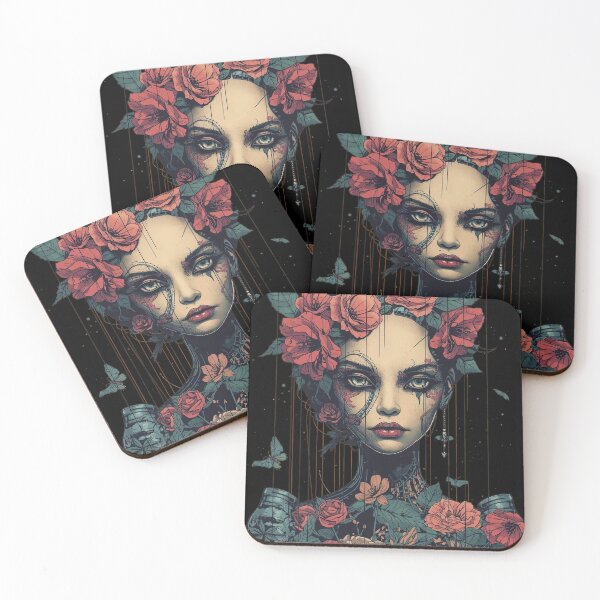 Item preview, Rose Halo Muse: Dark Biomechanical Goddess designed and sold by  Mythical Entanglement.