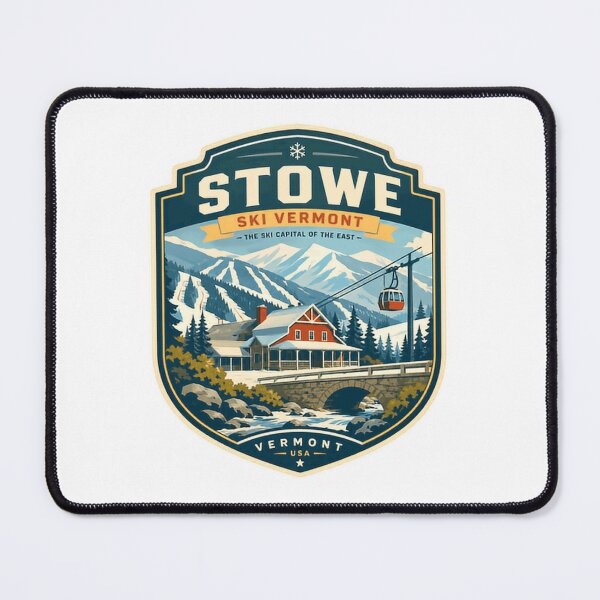 Item preview, Stowe Ski Vermont The Ski Capital Of The East Vermont USA Skiing Travel Mountain Destination designed and sold by Star3NowForMe.