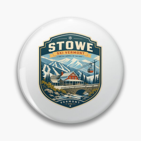 Item preview, Stowe Ski Vermont The Ski Capital Of The East Vermont USA Skiing Travel Mountain Destination designed and sold by Star3NowForMe.