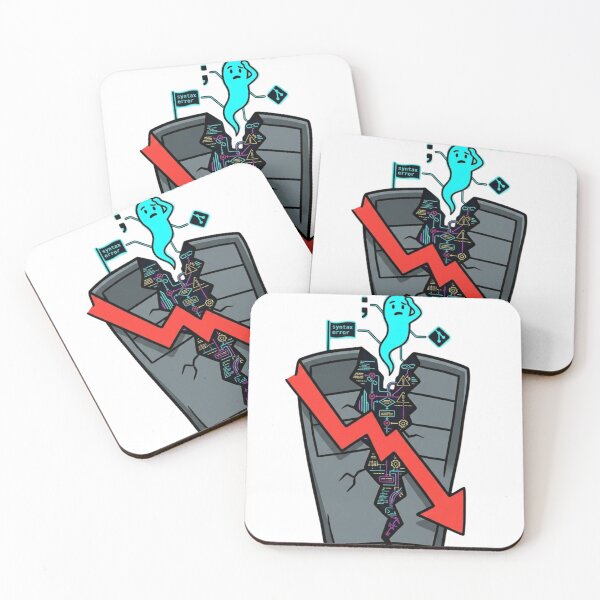 Item preview, Missing Semicolon Production Crash Syntax Error Ghost designed and sold by TechNexusPrints.