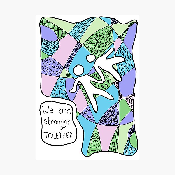 Item preview, We are stronger together - Pastel  designed and sold by Create_With_Chaos.