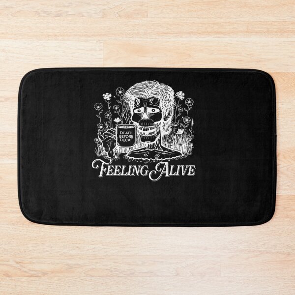 Item preview, Feeling Alive Death Before Decaf Zombie Coffee Lover designed and sold by PaigeWoodShop.