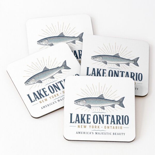 Item preview, Lake Ontario Fishing New York Vintage Trout designed and sold by VioletNance.