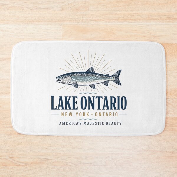 Item preview, Lake Ontario Fishing New York Vintage Trout designed and sold by VioletNance.