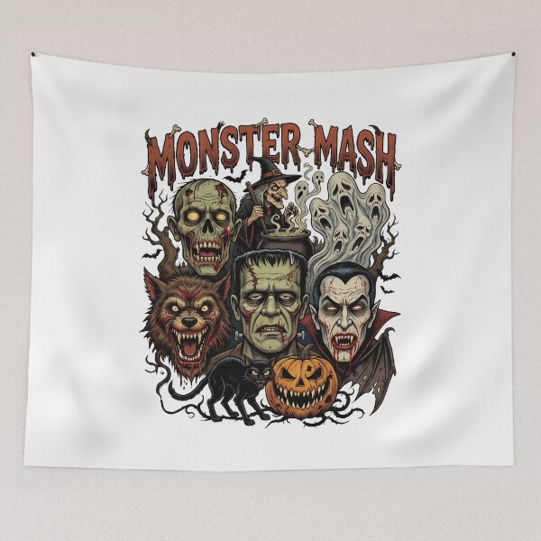 Item preview, Spooky Retro Halloween Monster Mash  designed and sold by HeatherRu96664.
