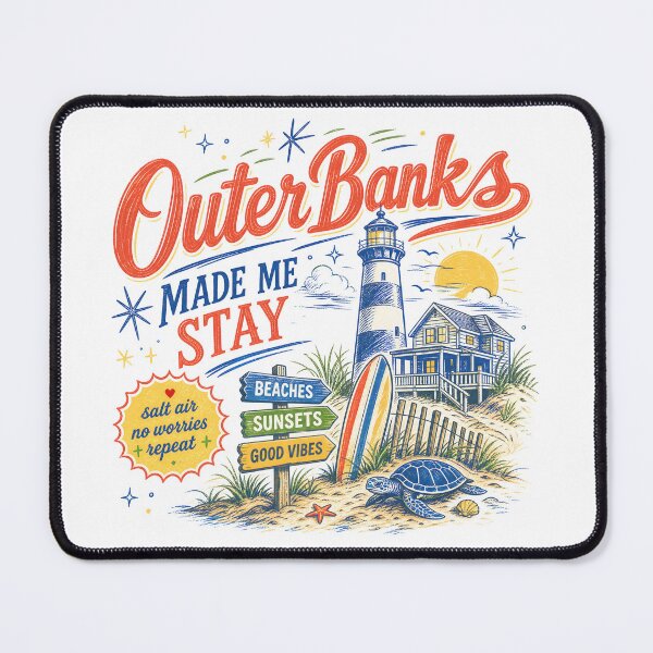 Item preview, Outer Banks Made Me Stay Vintage Beach Design designed and sold by castillomiami.