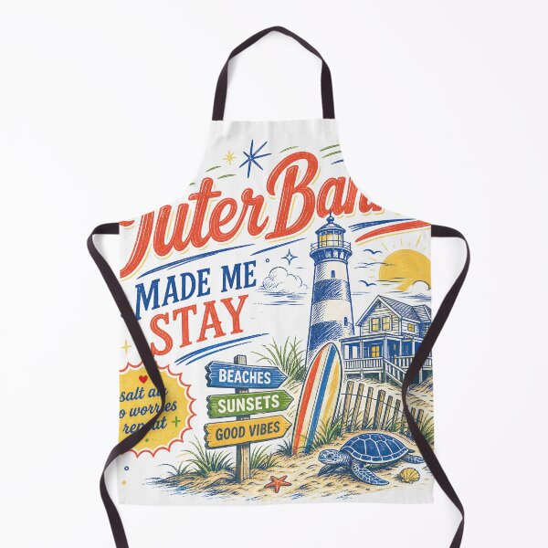 Item preview, Outer Banks Made Me Stay Vintage Beach Design designed and sold by castillomiami.