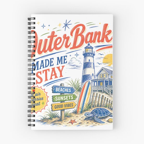 Item preview, Outer Banks Made Me Stay Vintage Beach Design designed and sold by castillomiami.
