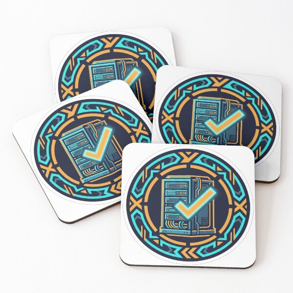 Item preview, Works On My Machine Cyberpunk Developer Server Badge designed and sold by TechNexusPrints.