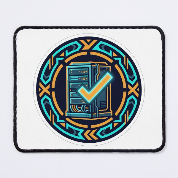 Item preview, Works On My Machine Cyberpunk Developer Server Badge designed and sold by TechNexusPrints.