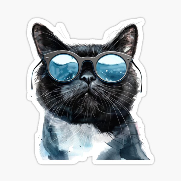 Item preview, Cat | Black & White Cat | Minimal Pet Aesthetic Art designed and sold by Mandayartstudio.