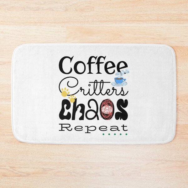 Item preview, Coffee Critters Chaos Repeat Animal Lover Humor designed and sold by Sachie's Studio.