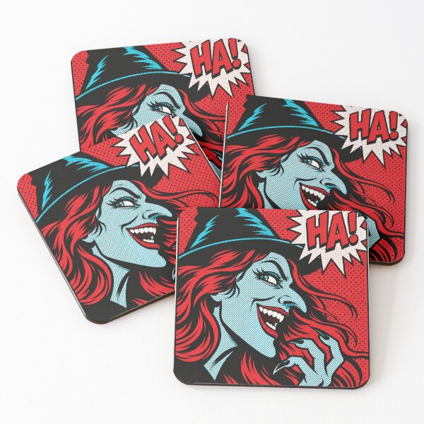 Item preview, Retro Pop Art HA! Laughing Witch – Vintage Halloween Comic Book Art designed and sold by WolfmanProphecy.