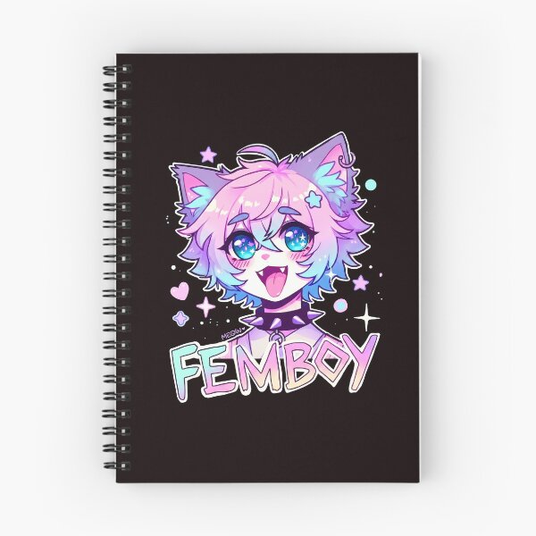 Item preview, Cute Anime Femboy Cat Aesthetic Design designed and sold by ImeldaSparks.