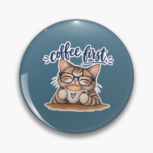 Item preview, cat sipping coffee designed and sold by Eric Gonzalez Heredia.
