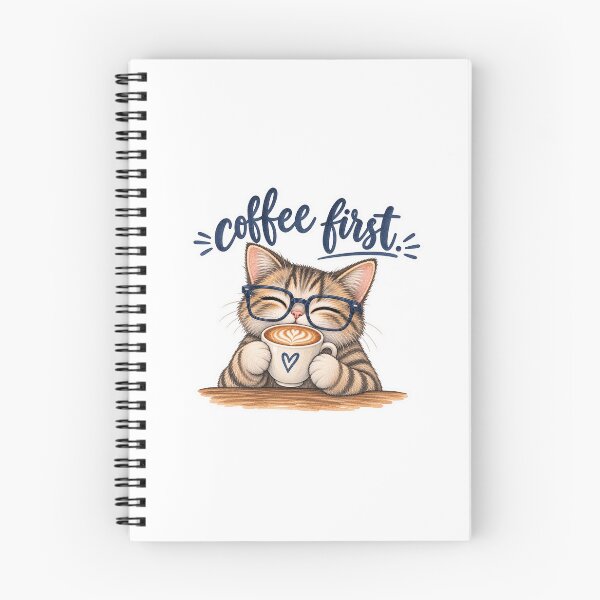 Item preview, cat sipping coffee designed and sold by Eric Gonzalez Heredia.