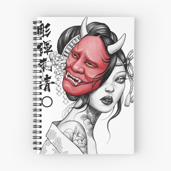Item preview, Japanese Geisha Oni Demon Mask designed and sold by AnimalsandMore.