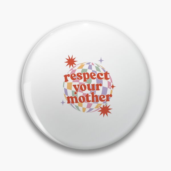 Item preview, Respect Your Mother Disco Ball Retro designed and sold by ImeldaSparks.