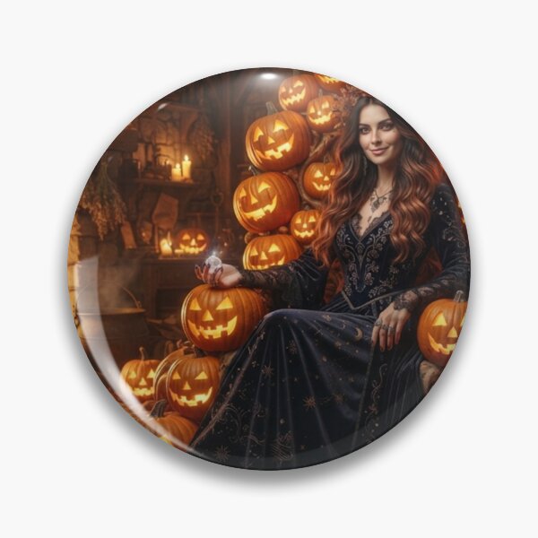 Item preview, Pumpkin Throne Queen Gothic Halloween Art designed and sold by AfresStudio.