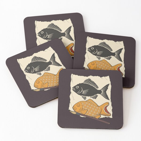 Item preview, Taiyaki Gyotaku Fish Print — Japanese Food Art | Ukiyo-e Woodblock designed and sold by Planthem.