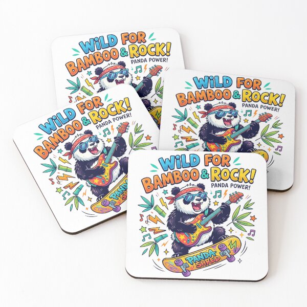 Item preview, Wild For Bamboo & Rock - Skater Panda Guitarist designed and sold by rich-moda.