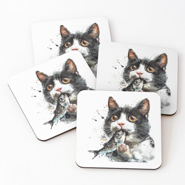 Item preview, Cat | Black & White Cat | Minimal Pet Aesthetic Art designed and sold by Mandayartstudio.