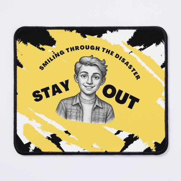 Item preview, Smiling Through The Disaster Stay Out Graphic designed and sold by InfiniEmotion.