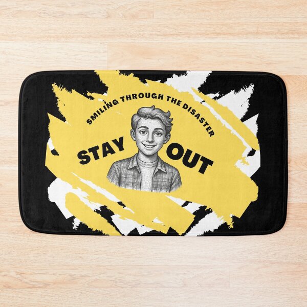 Item preview, Smiling Through The Disaster Stay Out Graphic designed and sold by InfiniEmotion.