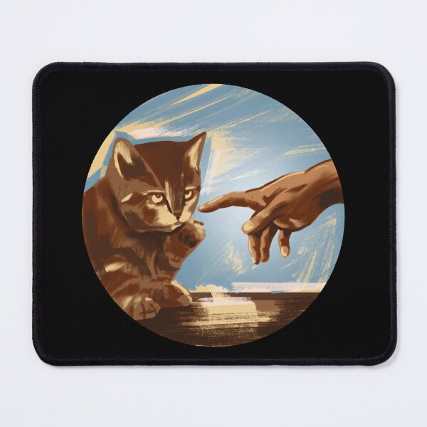 Item preview, Creation Of Cat Funny Michelangelo Parody Classical Art designed and sold by Hilal-Studio.