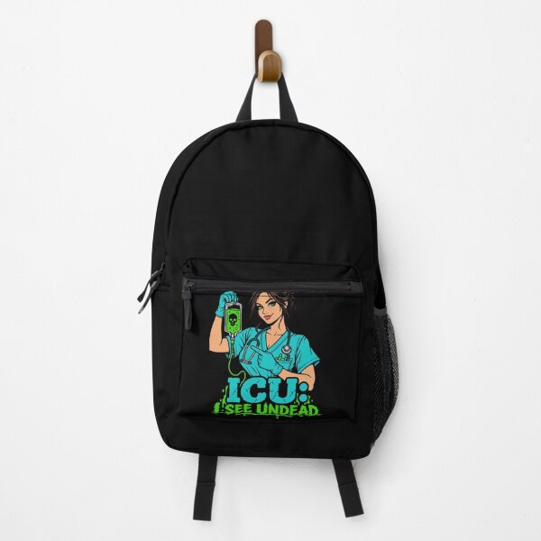 Item preview, ICU Nurse I See Undead Halloween Zombie Nurse IV Bag designed and sold by Uglyandcute.