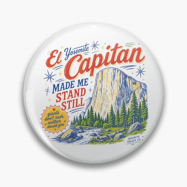 Item preview, El Capitan Yosemite Made Me Stand Still Vintage Design designed and sold by castillomiami.