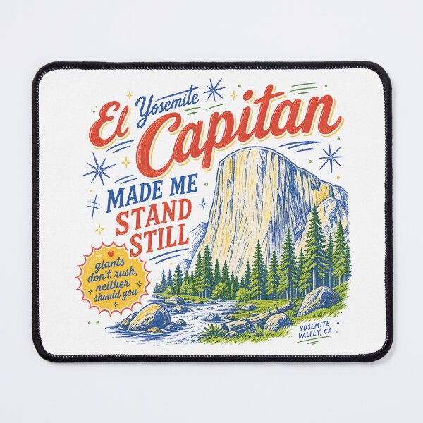 Item preview, El Capitan Yosemite Made Me Stand Still Vintage Design designed and sold by castillomiami.
