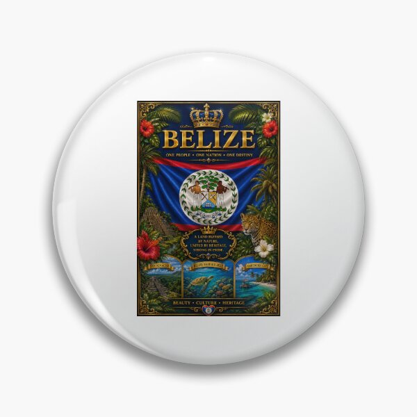 Item preview, Belize Pride – Caribbean Heritage & Tropical Beauty designed and sold by     Crowned Canvas Studio ⭐ .