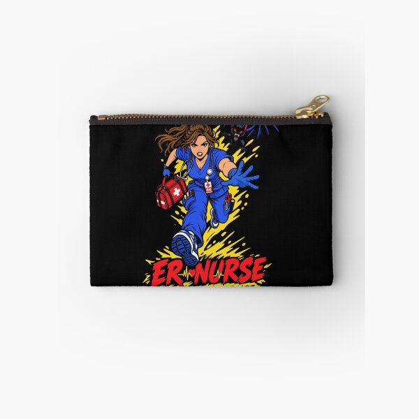 Item preview, ER Nurse Nightshift Nightmare Halloween Running Nurse with Bat designed and sold by Uglyandcute.