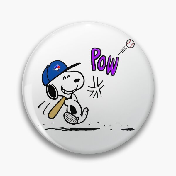 Artikelvorschau, Snoopy Baseball Pow Blue Jays entworfen und verkauft von RetroCivicPop.