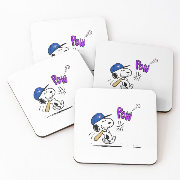 Item preview, Snoopy Baseball Pow Blue Jays designed and sold by RetroCivicPop.