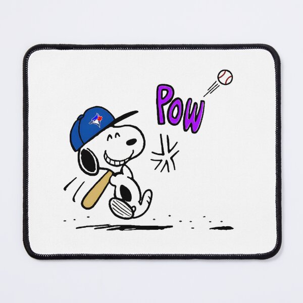 Item preview, Snoopy Baseball Pow Blue Jays designed and sold by RetroCivicPop.